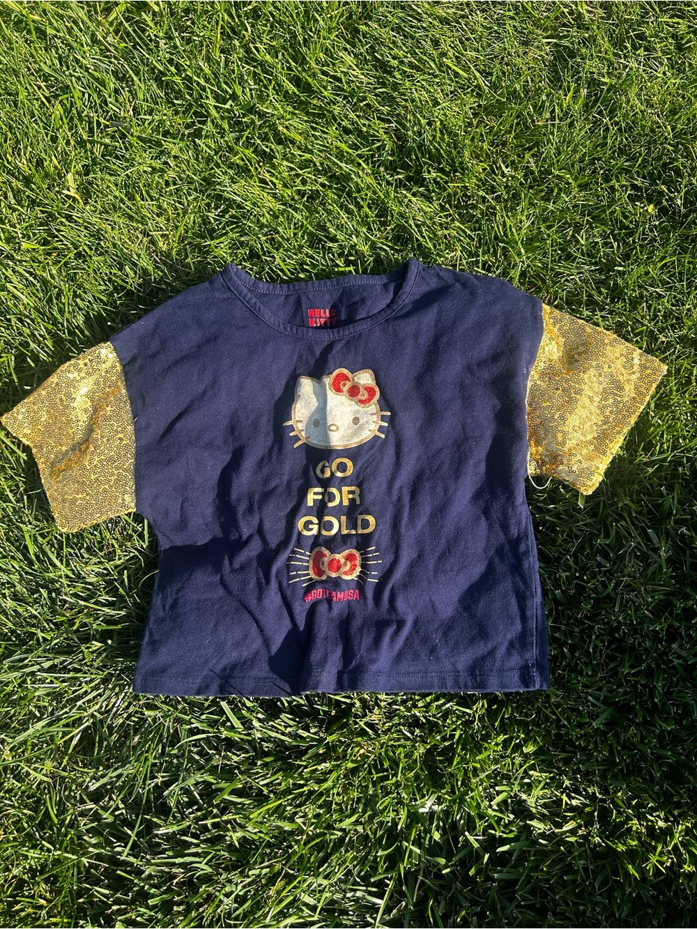 Hello Kitty‎ Team USA Olympics cropped T-shirt